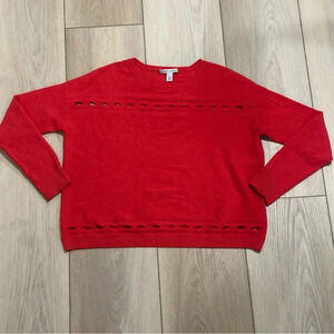 Revolve Autumn Cashmere Magenta Scallop Cutout Sweater in Magenta Women’s Small